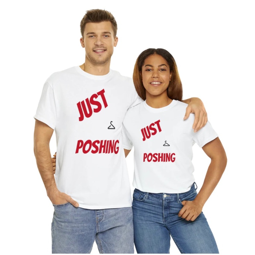 Graphic "JUST POSHING" Unisex T-Shirt